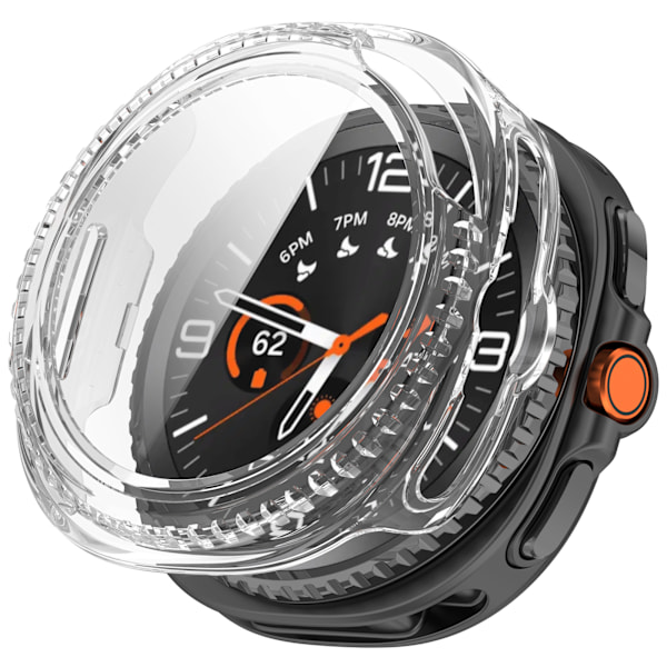 Tyylikäs suojakuori Samsung Watch Ultra2:lle ja Watch8 Classicille Läpinäkyvä