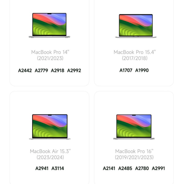 Yksityisyys näytönsuoja MacBookille MacBook Air/Pro 13 (2016-2021)