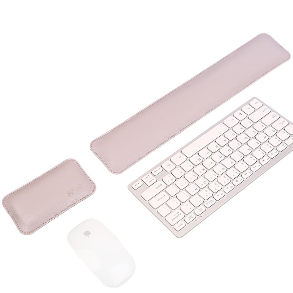 Ergonominen Memory Foam näppäimistö ja hiiri rannetuki Hopeanharmaa