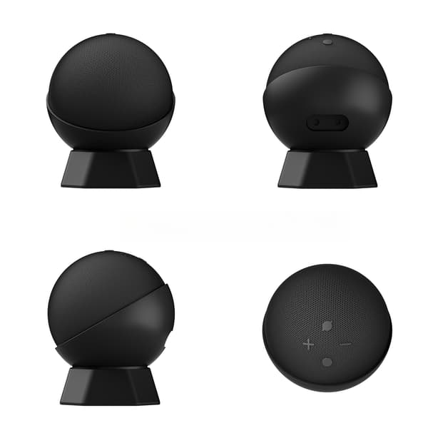 Silikonisuojakotelo Echo Dot 5. sukupolvelle Black Black