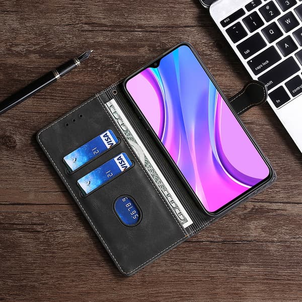 Läderfodral till Xiaomi Redmi Note 14 Pro/Note 14 Pro+ (global version) - Svart