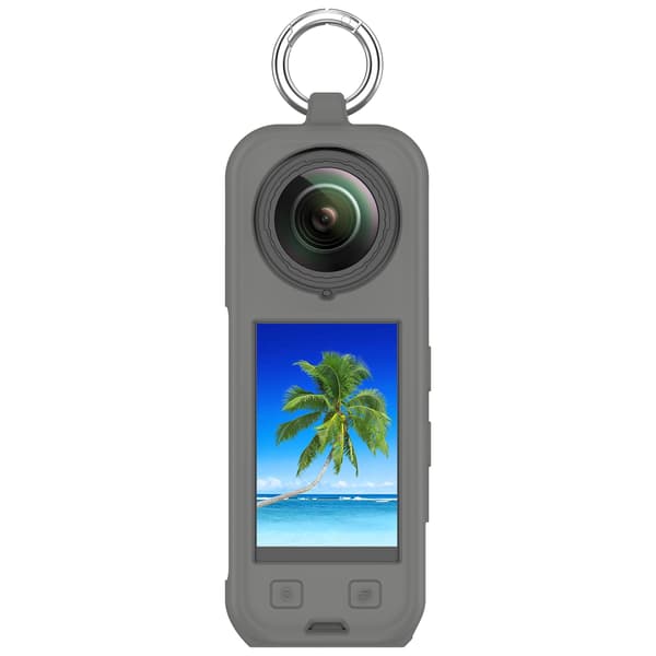 Insta360 X5 Silikonfodral: Fullständigt skydd & Linsskydd Grey Grey