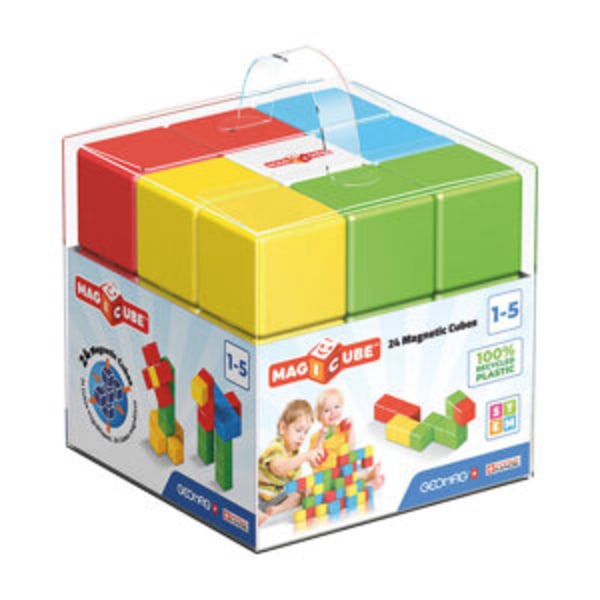 Magicube Color kierrätetyt kristallimagneettiset lohkot 24 elementtiä GEOMAG GEO-056