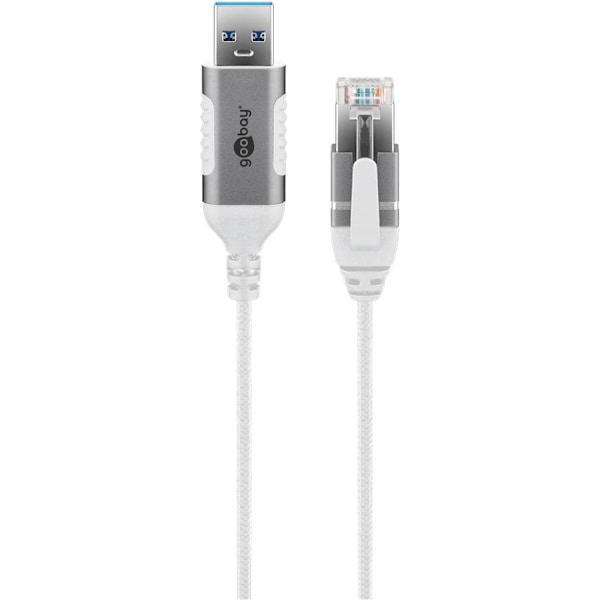 Ethernet-kabel USB-A 3.0 til RJ45, Slim, 1 m