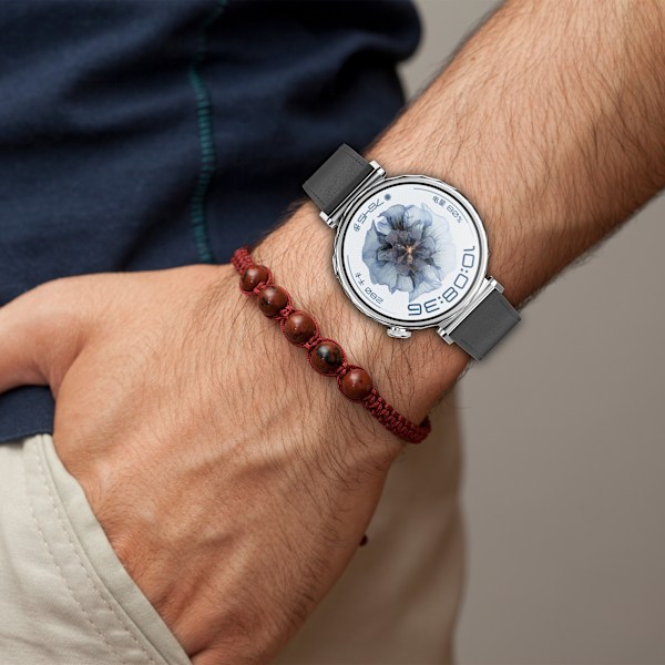 Premium-nahkaranneke Huawei- ja Honor-kelloille Musta 22 mm