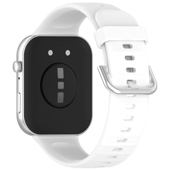 Silikonerem til Huawei Fit 4 - Lys Pink, Sølvspænde Hvid