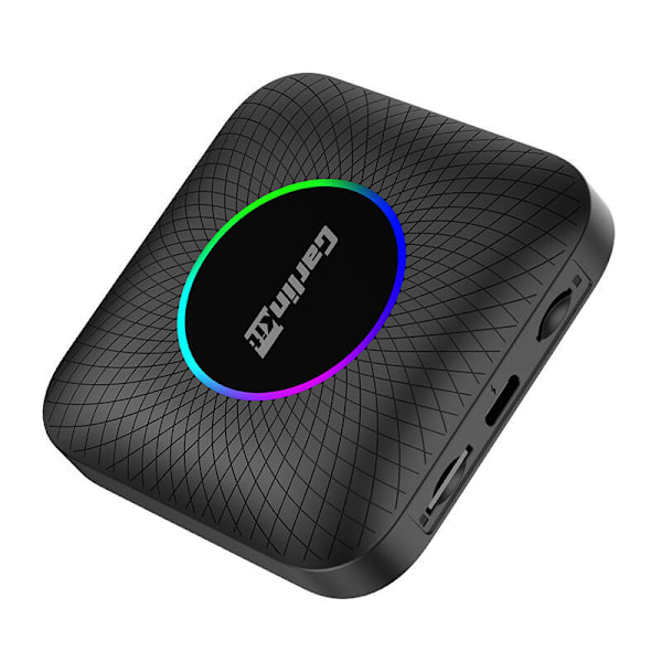 Carlinkit TBOX PLUS LED trådløs adapter, 4G/64G, Apple Carplay/Android Auto (sort)
