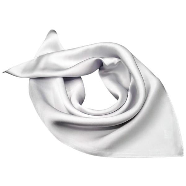 Tyylikäs Silk Square -huivi Hopea