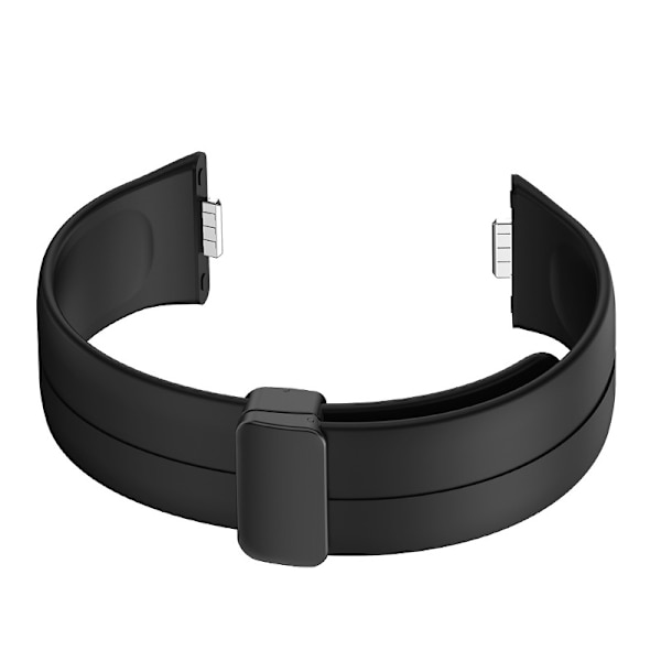 Silikonerem med magnetspænde til Huawei Fit 3 Sort