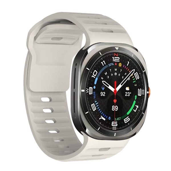 Silikoneurrem til Samsung Galaxy Watch 7 Ultra Hvid