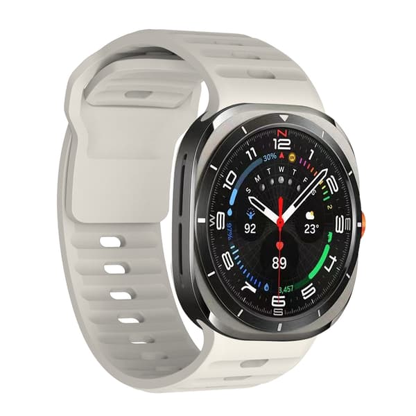 Silikoneurrem til Samsung Galaxy Watch 7 Ultra White White