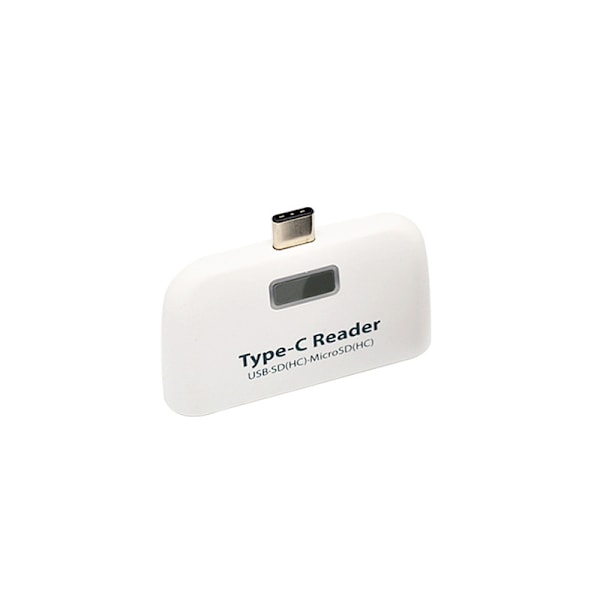 Type-C -kortinlukija - USB-keskitin ja OTG-toiminto Valkoinen