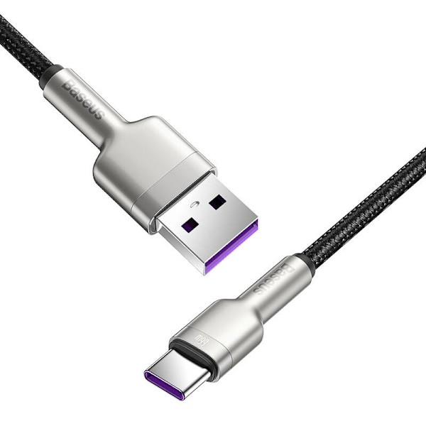 USB-kabel för USB-C Baseus Cafule, 66W, 0,25m (svart)