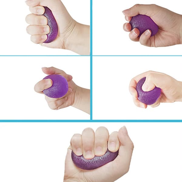2-pack Handgreppsstärkare, Greppsboll för Fingerträning & Handterapi Black Black