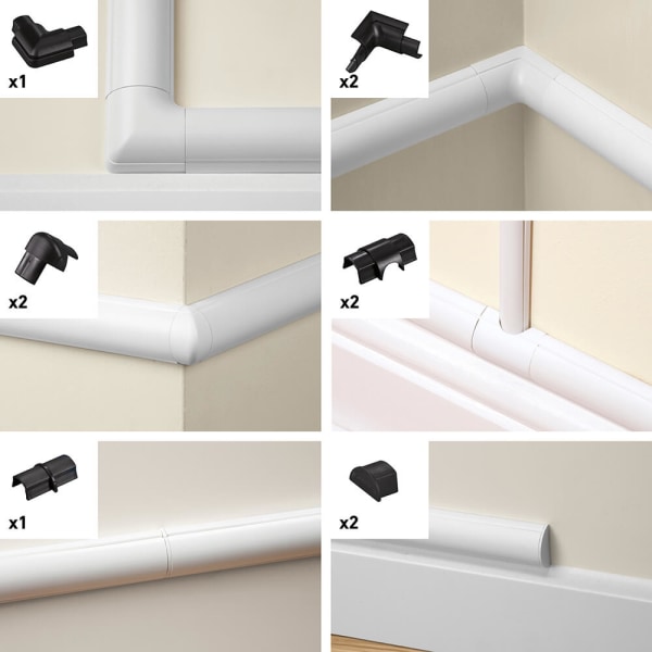 Tillbehörssats  30x15 Svart