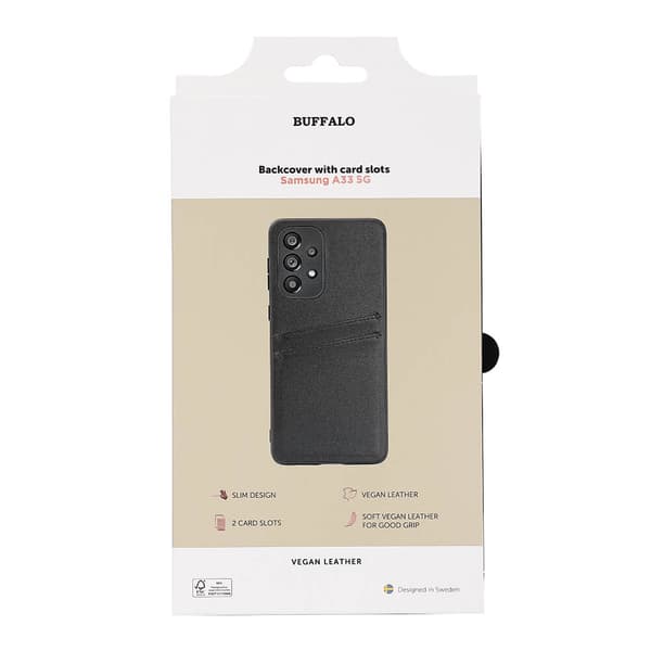 Samsung Galaxy A33 5G PU-suojakuori, musta
