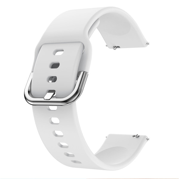 20 mm silikone armbånd til Garmin/Vivomore Hvid