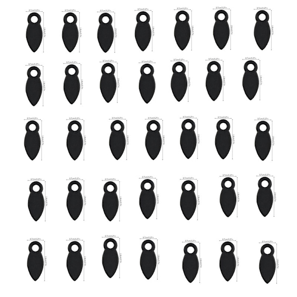 Clips til billedramme (50 stk.) Black Black