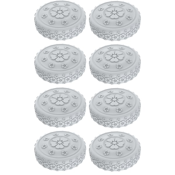 8-pack hjulskydd för resväskor Grey Model 3 Grey
