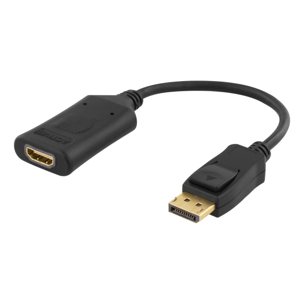 DisplayPort - HDMI adapter, 4096x2160 60Hz, 0.1m, black
