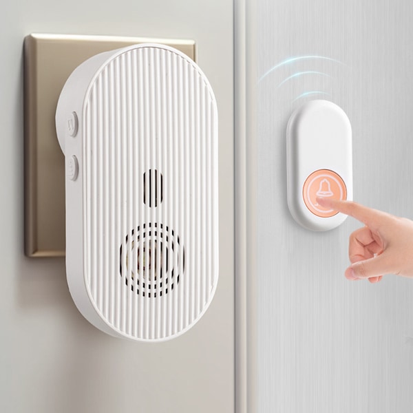 Smart Trådløs Dørklokke XY-808 EU Plug-in - Hvid