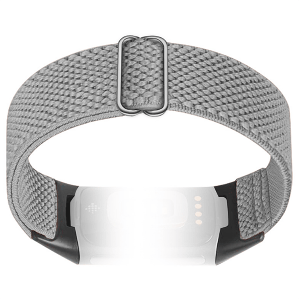 Klockarmband i Nylon för Fitbit Charge 5/6 LightGrey LightGrey