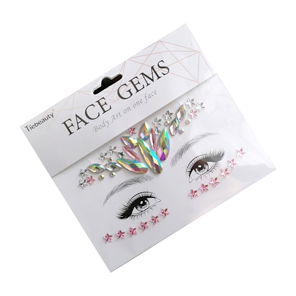 Face Jewels Makeup Stickers Flerfärgad