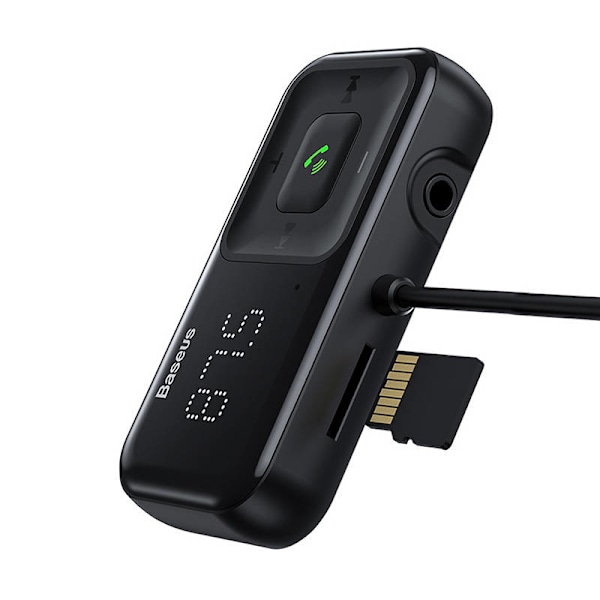 Bil Bluetooth MP3-afspiller + Oplader Baseus T Shaped S-16 Black OS