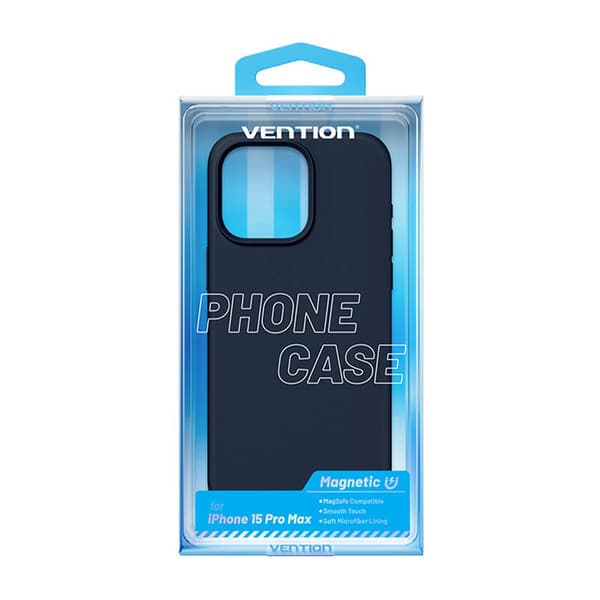 Vention KUFL0-40 Silikone Cover til iPhone 15 Pro Max (blå)