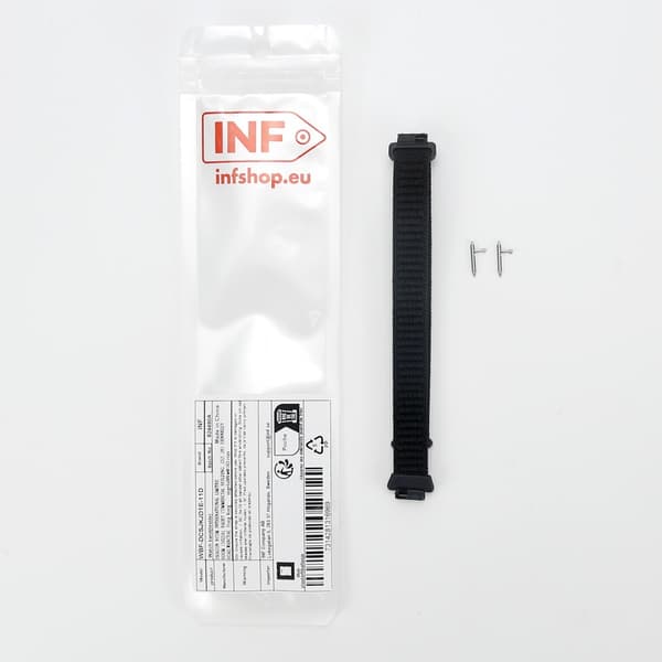 Nylon Loop Hook and Loop Rem Kompatibel med Fitbit Inspire 3 - Fås i Flere Farver Black Black