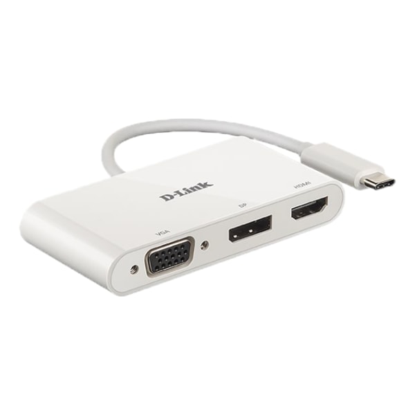 dlink 3-in-1 USB-C to HDMI/VGA/DisplayPort Adapter