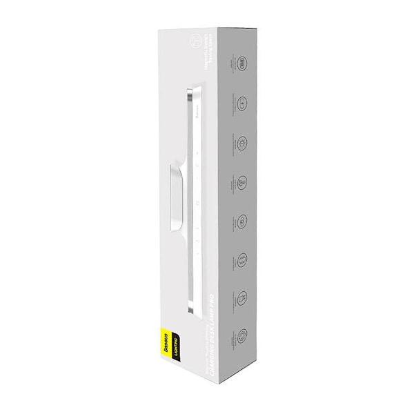 Baseus Magnetic Stepless Lamp Pro, med pekskärm (vit)