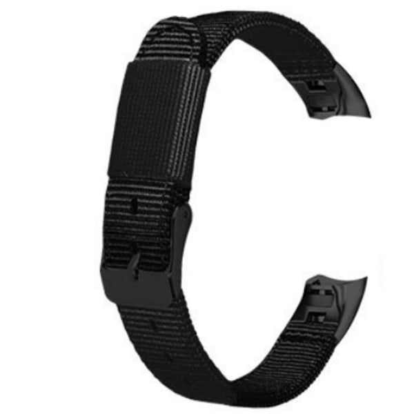 Nylon kellon ranneke Huawei Band 3/4Prolle Musta