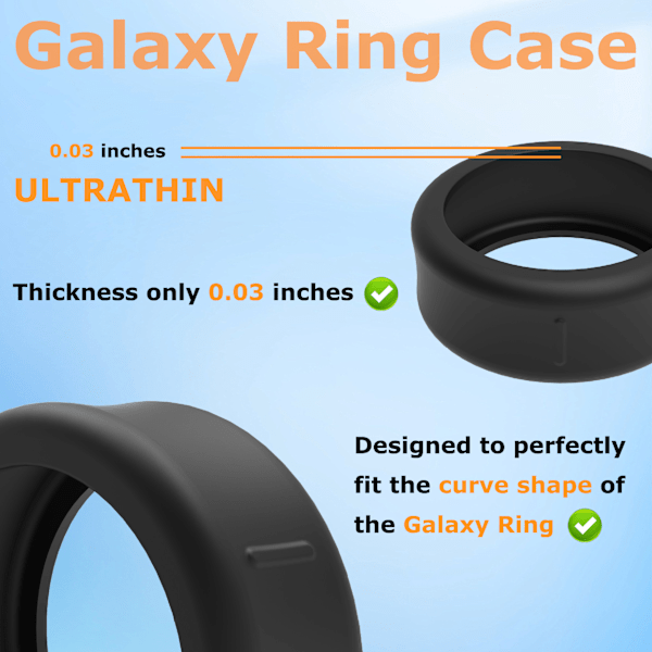 Skyddsfodral för Samsung Galaxy Ring Svart S