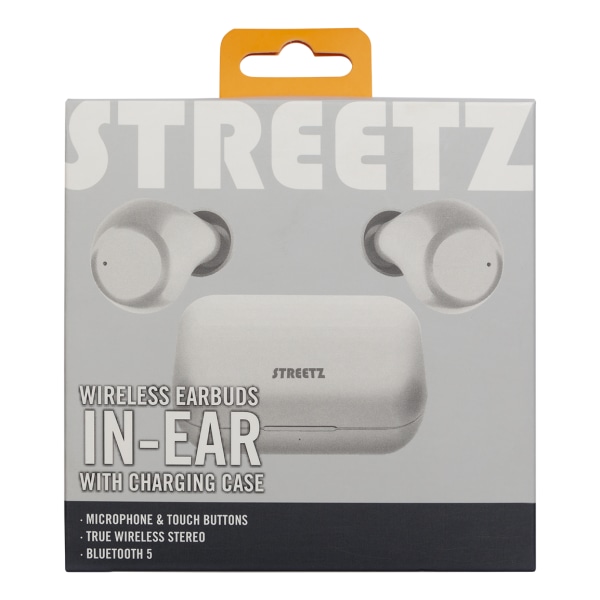 T210 TWS in-ear earbuds with charging case, TWS, white