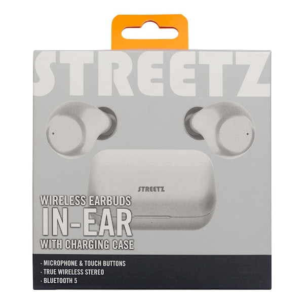T210 TWS in-ear earbuds with charging case, TWS, white