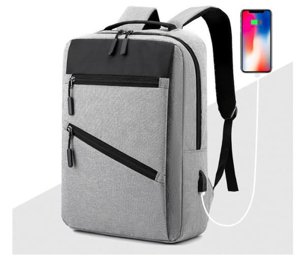 Stor Kapacitet Multi-Funktionel Multi-Delt Laptop Taske Grey Grey