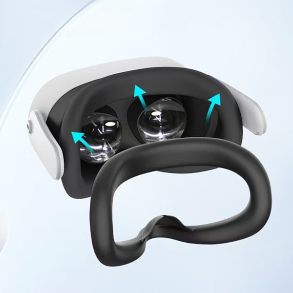 Silikoneansigtmaske til Meta Quest 3S Grey Grey