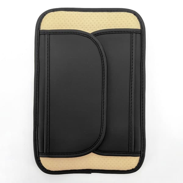Bil armstödsskydd med diamantmönster - (2 cm tjock) Black Black