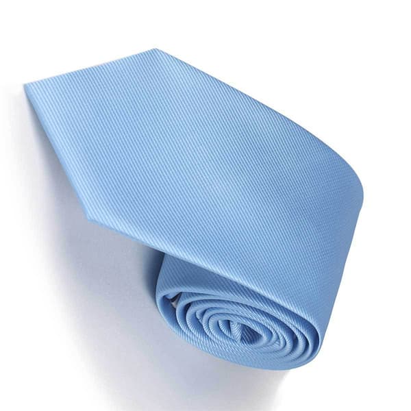 Klassisk slips av polyestersilke Blue Blue