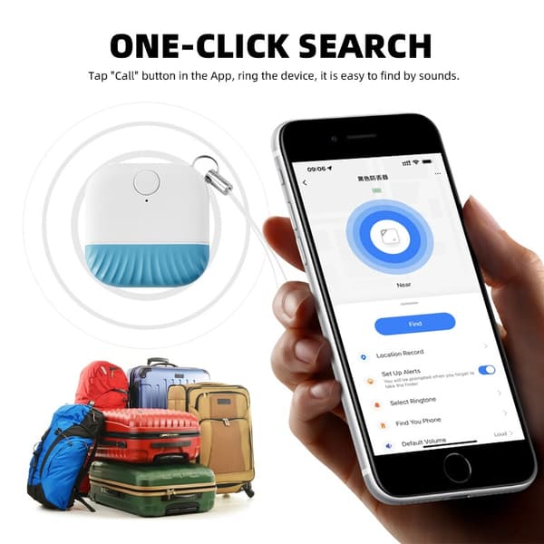 Grøn Bluetooth Anti-Tab Tracker: Tovejs Finder til Nøgler, Tasker og Mere