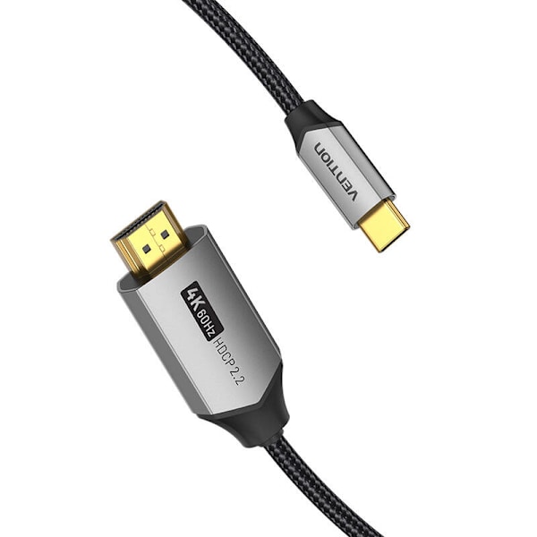 USB-C till HDMI 2.0-kabel Vention CRBBH 2m, 4K 60Hz (svart)