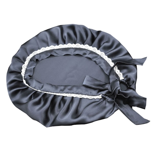 Justerbar Silk Sleep Cap med spetskant