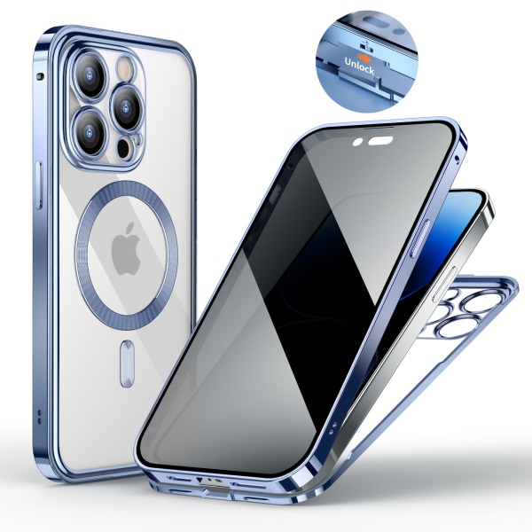 iPhone-kuori näytönsuojalla ja yksityisyyden suojalla iPhone 13