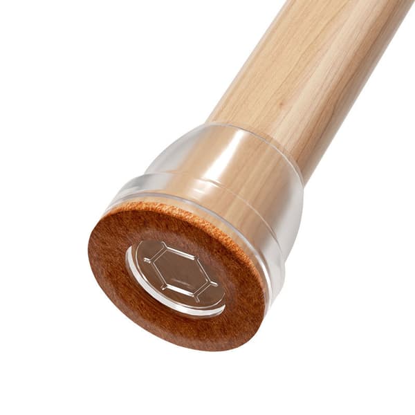 Läpinäkyvät tuolinjalan suojukset - 8 kpl DarkBrown circle L DarkBrown L