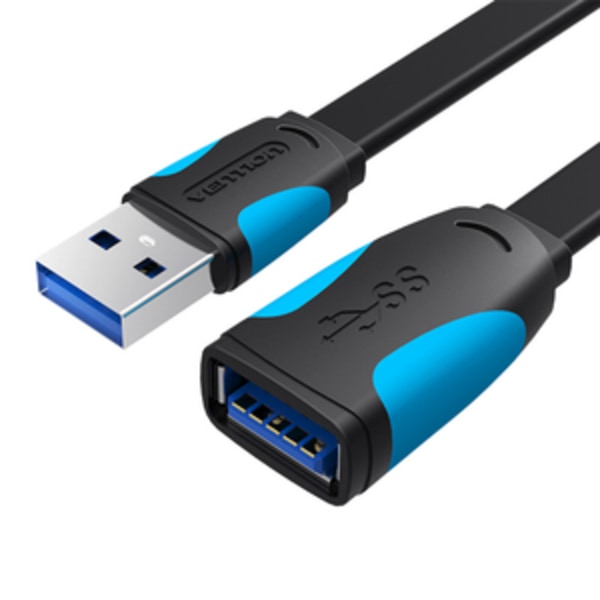 Platt USB 3.0-förlängare Vention VAS-A13-B150 1,5m Svart