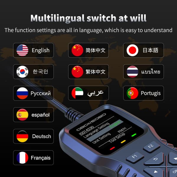 Motor Diagnostic OBD2 Scanner - Check Engine Light Reader