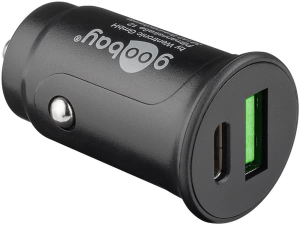 27 W Power Delivery Dubbel USB-billadare USB-C PD