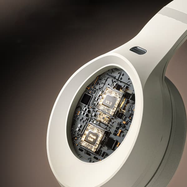 DR-05 Khaki Vit Bluetooth-hörlur: Trådlöst ljud