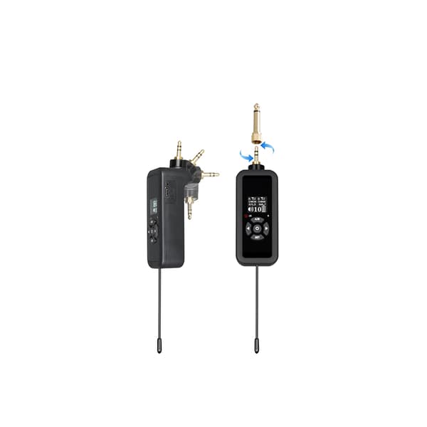 Trådløst mikrofonsæt, UHF-system med to kanaler